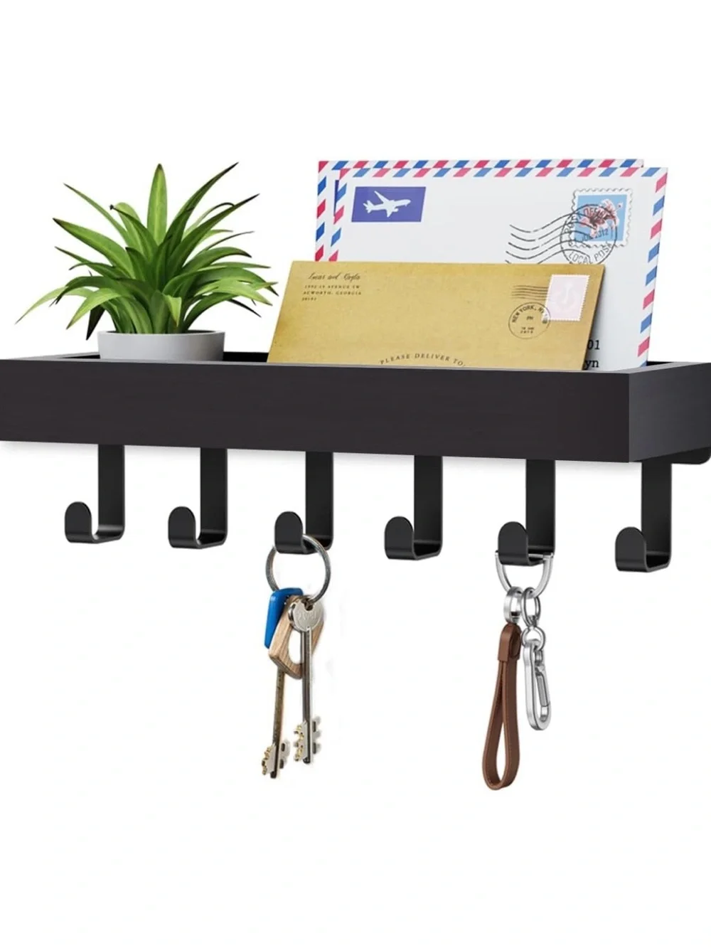 Wall-Mounted Key Rack Shelf by Ropalins - Picture 1 of 7